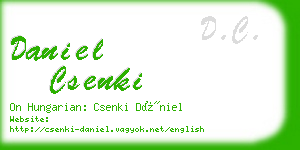 daniel csenki business card